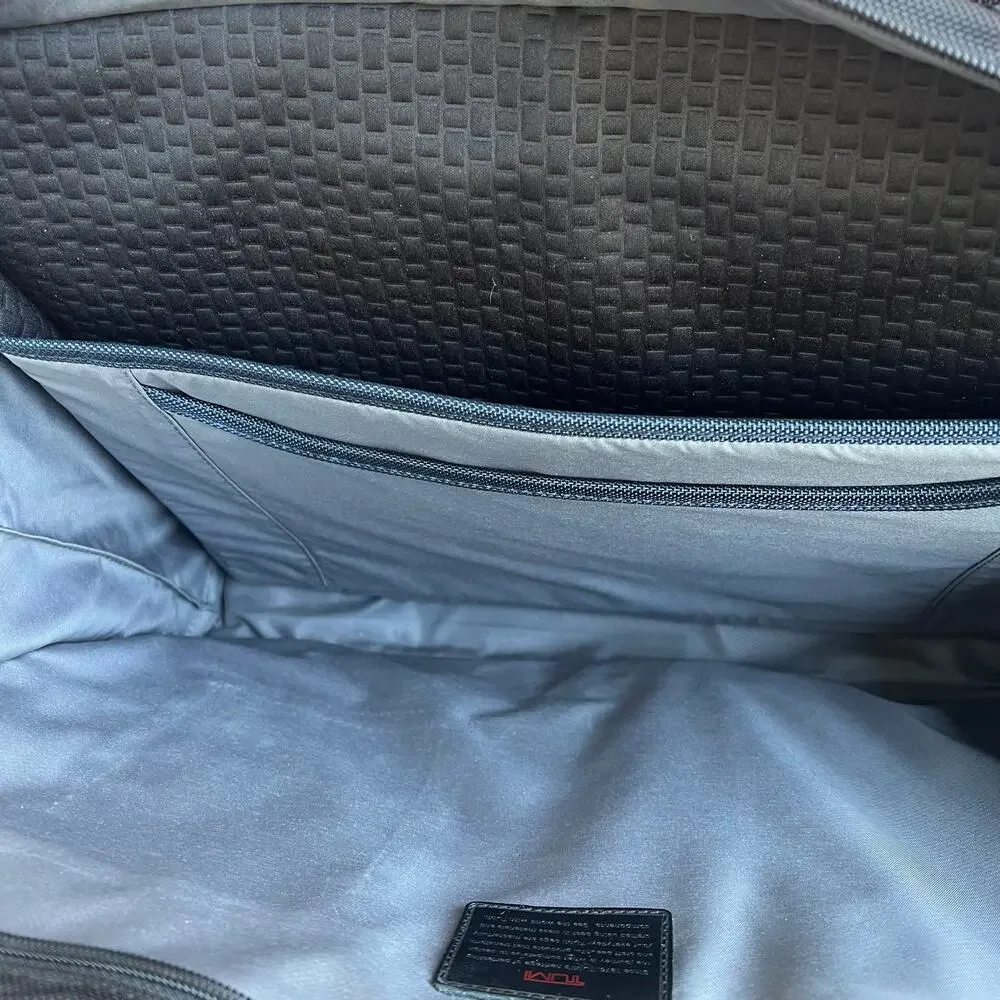 Tumi Alpha Organizer Laptop Briefcase Traveler Bag Removable Strap